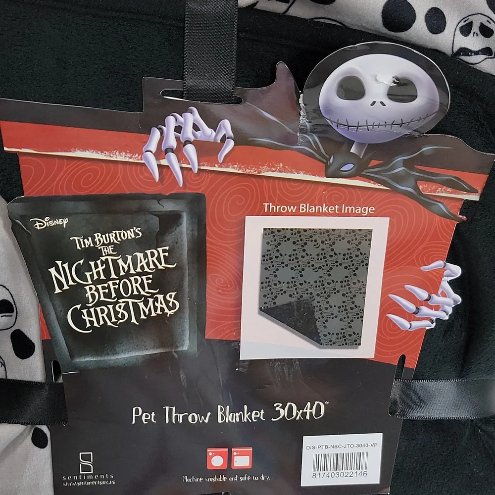 Disney Nightmare Before Christmas Pet Throw Blanket 30